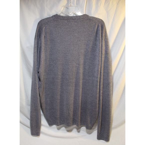 Dockers Men's XL Gray Button-up Grandpa Knit Sweater Cardigan V-neck Academia - Picture 2 of 11